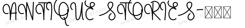 ANTIQUE STORIES字体转换